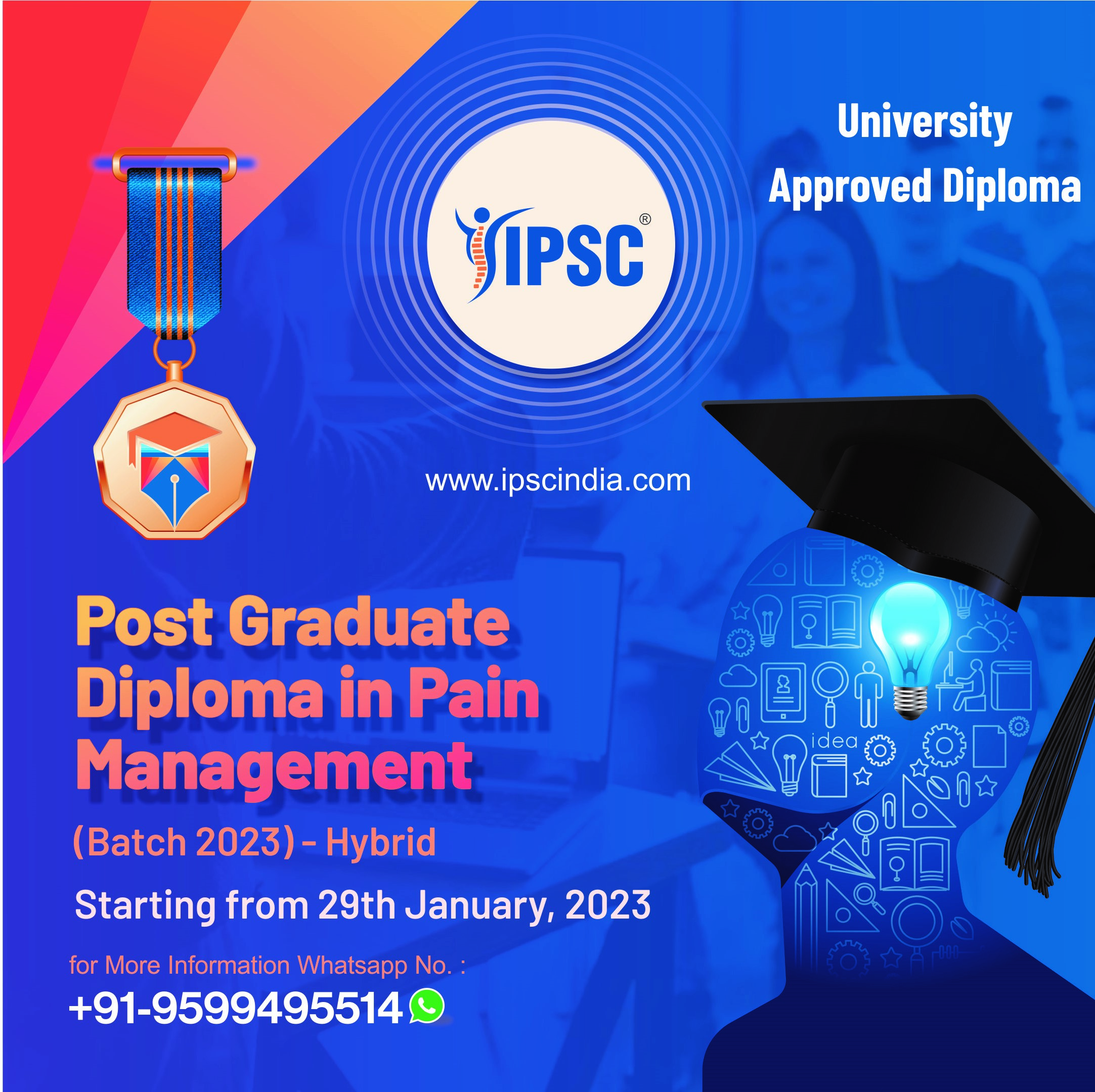 1 year pg diploma in pain management